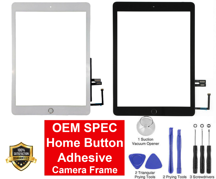 OEM SPEC Digitizer Glass Touch Screen For iPad 6 9.7 6th Gen 2018 + Home  Button