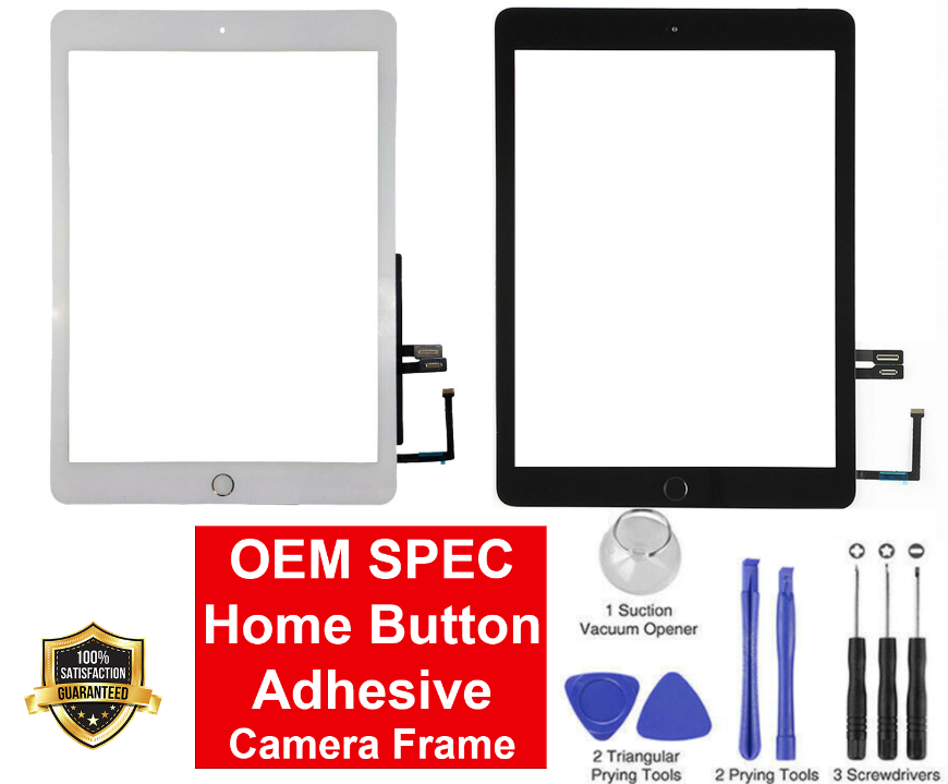 New For Ipad 9.7 (2018 Version) 6 6Th Gen A1893 A1954 Touch Screen Digitizer  Glass With Home Butto