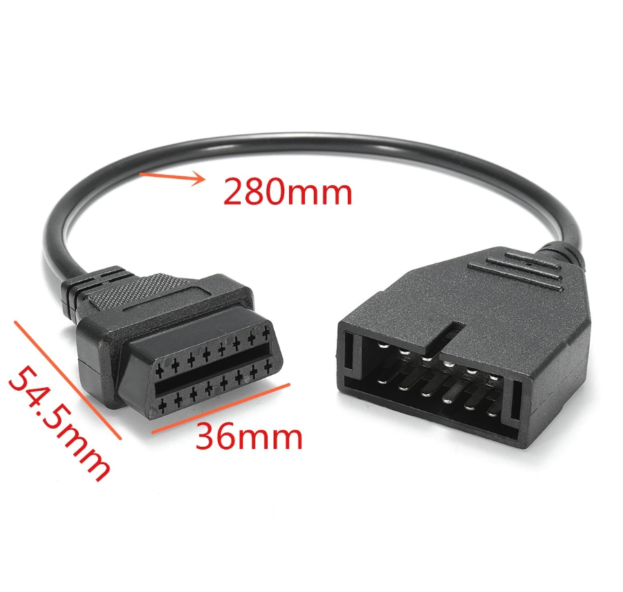 Переходник ГАЗ / УАЗ 12 pin - OBD II