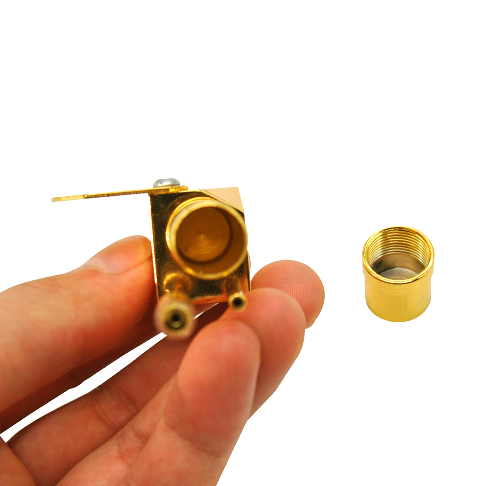 1 × Solid Brass Tobacco Smoking Proto Pipe Tar Trap Stash Storage Cylinder  Chamber