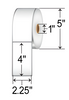 DT225411-15PDT - 2.25" x 4" Direct Thermal Labels