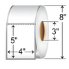 Zebra 4" x 5"  Thermal Transfer Labels TH45-1P