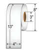 Zebra 4" x 13"  Thermal Transfer Labels TH413-1P