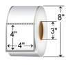 RDE-4-4-1500-3 - Zebra 4" x 4" Direct Thermal Labels Removable Adhesive