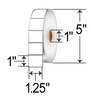Zebra 1.25" x 1" Thermal Transfer Labels  TH1251-15PTT
