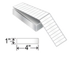 Zebra 4" x 1" Thermal Transfer Labels (Fanfold) THF41-1