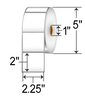 Zebra 2.25" x 2" Direct Thermal Labels DT2252-15PDT