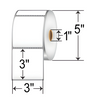 Zebra 3" x 3" Direct Thermal Labels DT33-15PDT