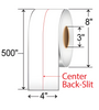 Zebra 4" x 500' Thermal Transfer Label Continuous Material TH4X500FT