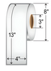 Zebra 4" x 13" Thermal Transfer Labels (No Perforations)