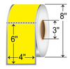 Zebra 110xi4 Yellow 4" x 6" Thermal Labels TH46-1PY