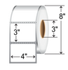 Zebra 4" x 3” Thermal Transfer Labels Removable RE-4-3-1900-3