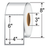 Zebra 4" x 6” Color Direct Thermal Labels 520383