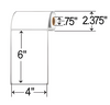 Zebra 4" x 6" Mobile Printer Labels (RD-4-6-75-075-NS)