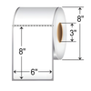 Zebra 6" x 8" Thermal Transfer Labels RT-6-8-750-3