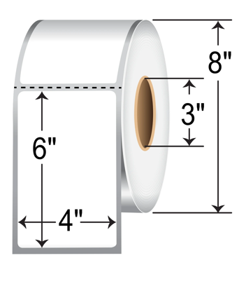 10000290 - Zebra 4 x 6 Direct Thermal Label - Z-Perform 2000D