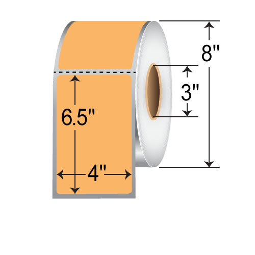 TH465-1PO • Zebra Orange Label • It's What We Do!