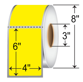Zebra ZT231 | ZT230  Yellow 4" x 6" Labels