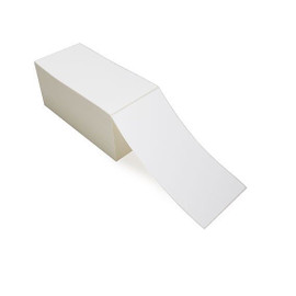 Zebra 4” x 8" Direct Thermal Labels (Fanfold) RD-4-8-1000-FF