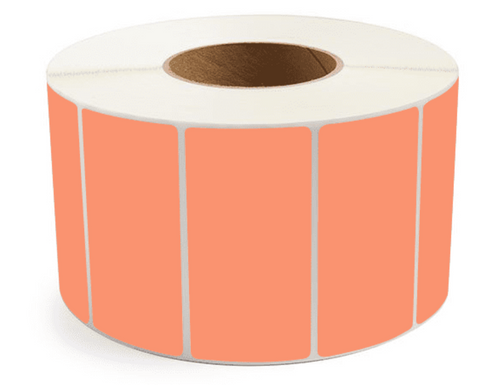 TH42-1PO - Zebra 4" x 2" Orange Thermal Transfer Labels