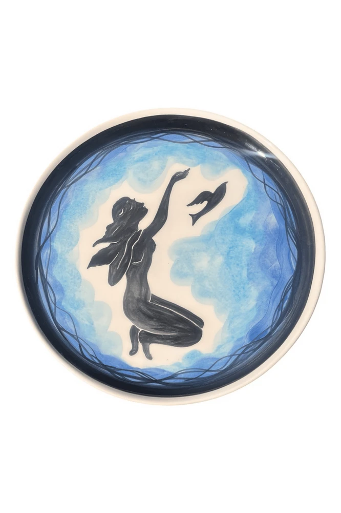 Grandes assiettes en céramique - La Nymphe Marine