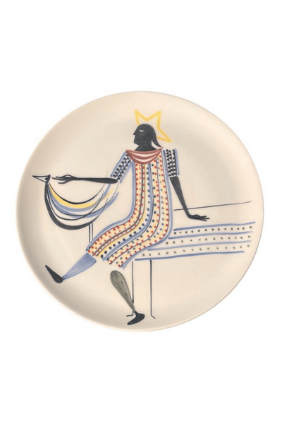 Grandes assiettes en céramique - La Reine au Voile