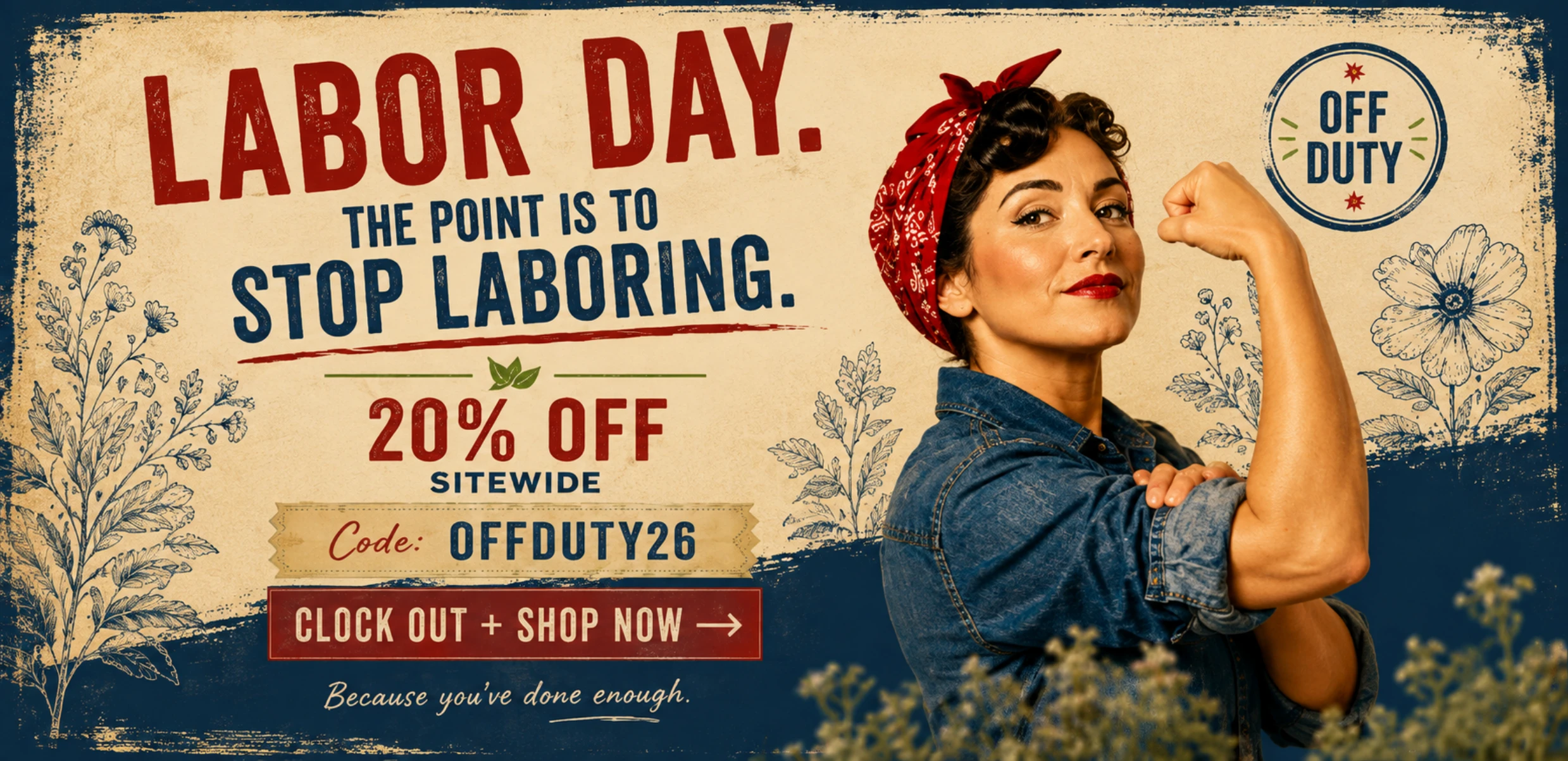 20% Off Organic and Natural Skincare during our Labor Day Sale