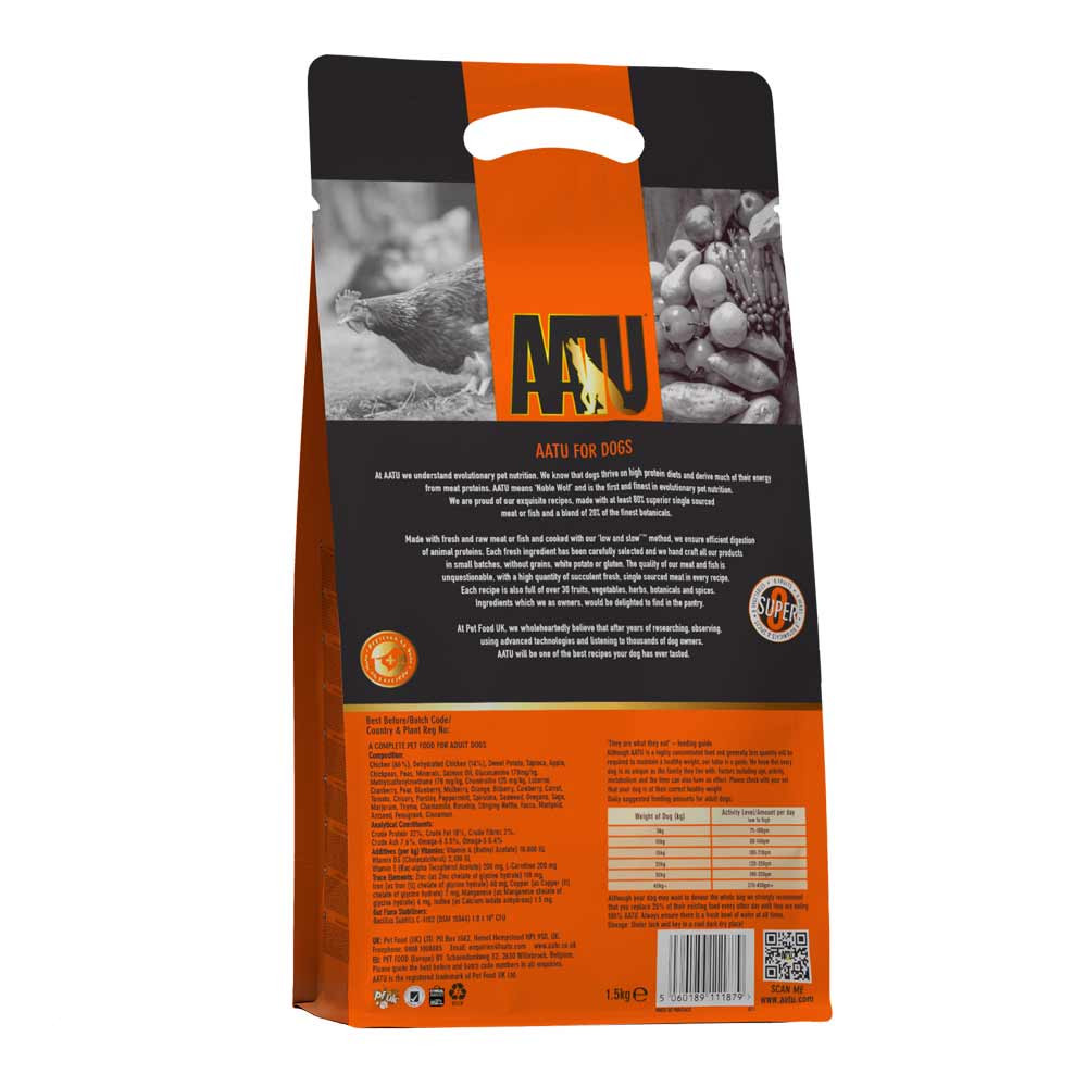 Petworld Aatu Chicken Dog Food Aatu Free Run Chicken Grain Free