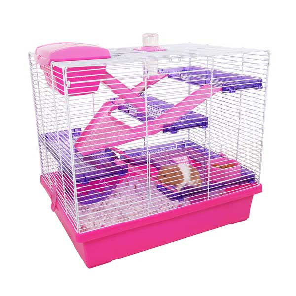 Rosewood Pico XL Hamster Cage Pink Petworlddirect