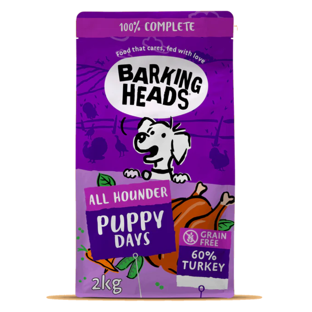 Barking Heads All Hounder Puppy Days Turkey Dog Food Petworlddirect