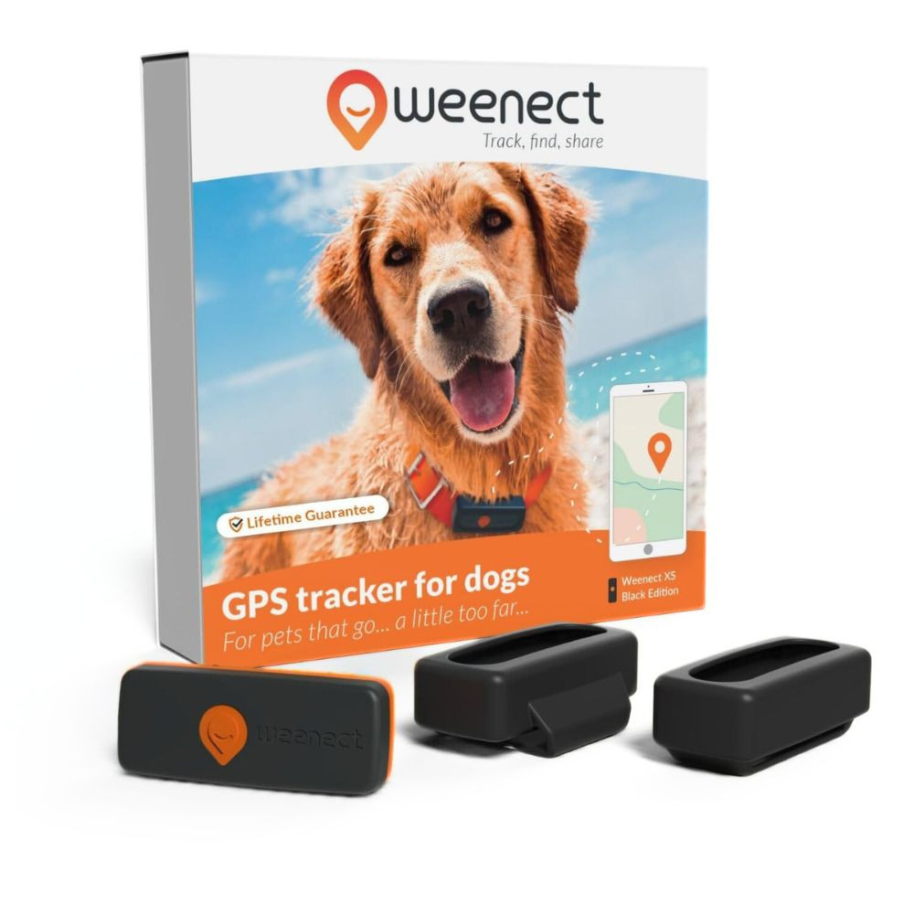 Weenect GPS Dog Tracker Black Petworlddirect