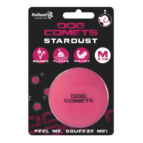 Dog Comets Ball Stardust Dog Toy - Rose