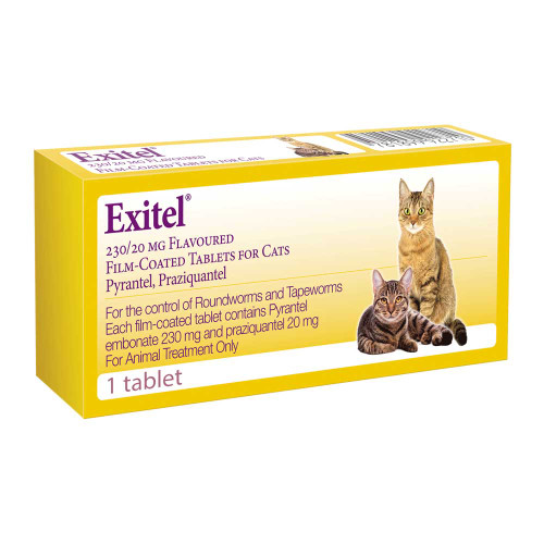 Exitel Plus Flavoured Cat Worming Tablet