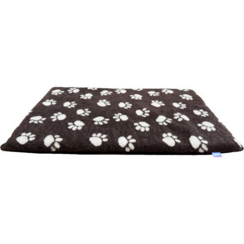 Hem & Boo Vet Bedding with Paws Fabric Pet Mat - Black