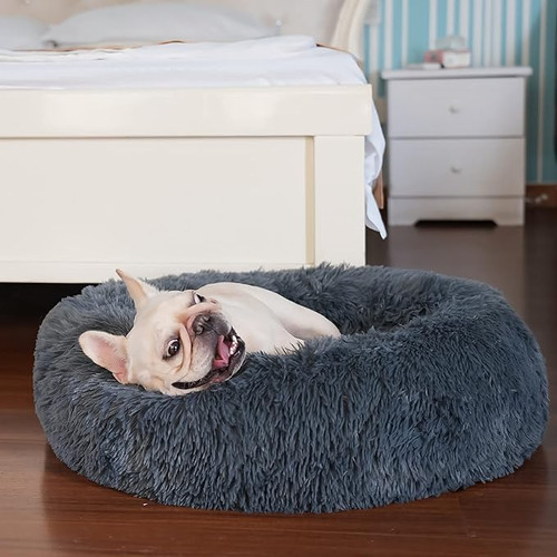 Lets Sleep Pet Donut Bed - Dark Grey