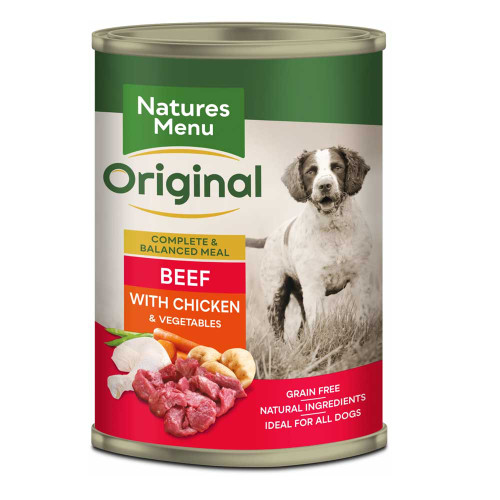 Natures Menu Beef & Chicken Wet Adult Dog Food Can