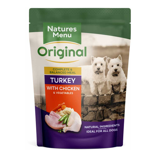 Natures Menu Chicken & Turkey Wet Adult Dog Food Pouch