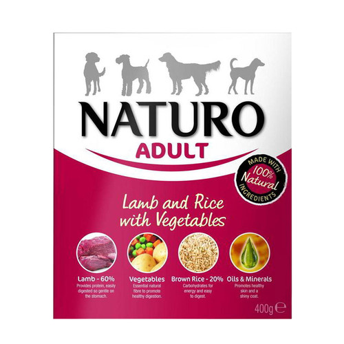 Naturo Lamb & Rice Vegetables Wet Adult Dog Food