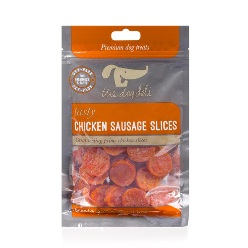 Dogs Deli Chicken Sausage Slices Dog Treats