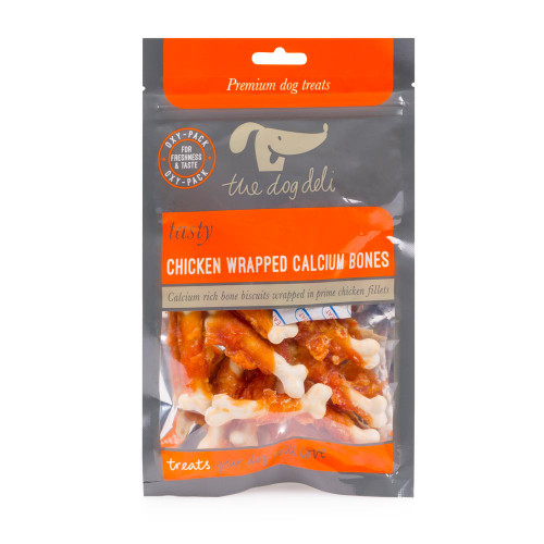 Dogs Deli Chicken Wrapped Calcium Bones Dog Treats