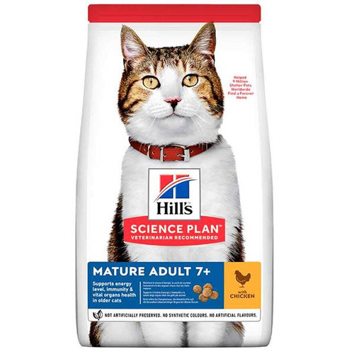 Hills Science Plan Chicken Mature Adult 7+ Cat Food - 1.5kg