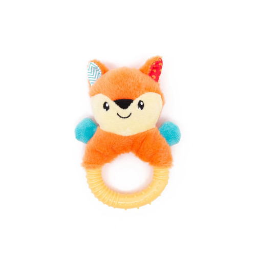 Little & Lively Soft Fox & TPR Ring Toy 12cm