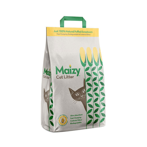 Maizy 100% Natural Absorbent Flushable Cat Litter 