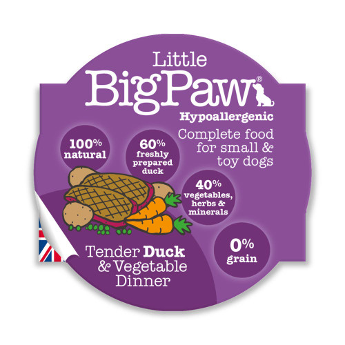 Little Big Paws Tender Duck & Vegetable Hypoallergenic Wet Dog Food