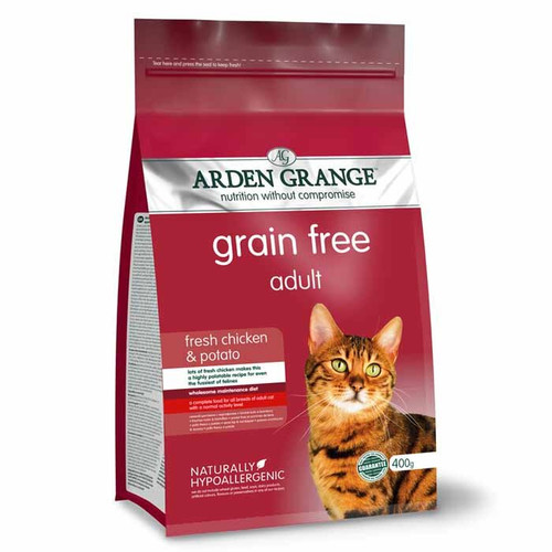 Arden Grange Chicken & Potato Grain Free Dry Adult Cat Food - 2kg