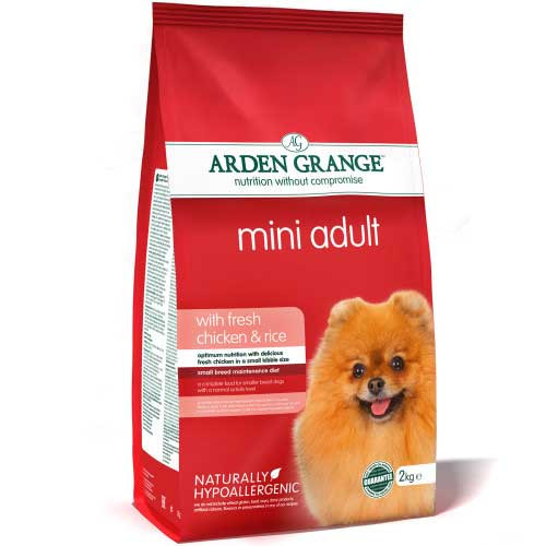 Arden Grange Chicken & Rice Mini Dry Adult Dog Food - 2kg