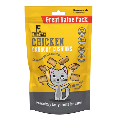 Crunchy Cat Cushions Chicken Value Pack 200g