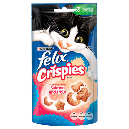 Felix Crispies Salmon and Trout Adult Cat Treats
