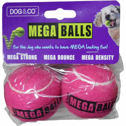 Hem & Boo Mega Ball Dog Toy - Pink
