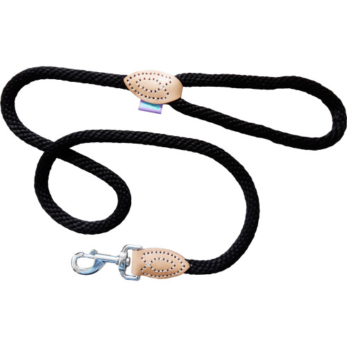 Hem & Boo Soft Rope Trigger Durable Dog Lead - Black Hem & Boo Soft Rope Trigger Durable Dog Lead - Black